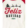 The Children’s Place unisex-baby Holiday Pajamas, Cotton(Feliz Navidad Plaid)