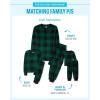 The Children’s Place unisex-baby Holiday Pajamas, Cotton(Green/Black Check)