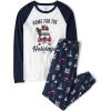 The Children’s Place unisex-baby Holiday Pajamas, Cotton(Home for Holidays)
