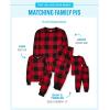 The Children’s Place unisex-baby Holiday Pajamas, Cotton(Red/Black Check)