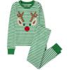 The Children’s Place unisex-baby Holiday Pajamas, Cotton(Rudolph Christmas Stripe)