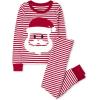 The Children’s Place unisex-baby Holiday Pajamas, Cotton(Santa Christmas Stripe)