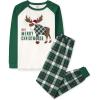 The Children’s Place unisex-baby Holiday Pajamas, Cotton(Moose 22- Adult)