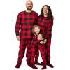 The Children’s Place unisex-baby Holiday Pajamas, Cotton(Red/Black Check)