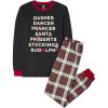The Children’s Place unisex-baby Holiday Pajamas, Cotton(Santa List/Tartan- Adult)