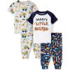 The Children’s Place Baby Boys’ Snug Fit 100% Cotton Short Sleeve Top and Pants 2 Piece Pajama Set(Daddys Helper 2-pack)