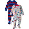 The Children’s Place baby-boys And Toddler Long Sleeve 100% Cotton Zip-front One Piece Footed Pajama(Firetuck 2-pack)