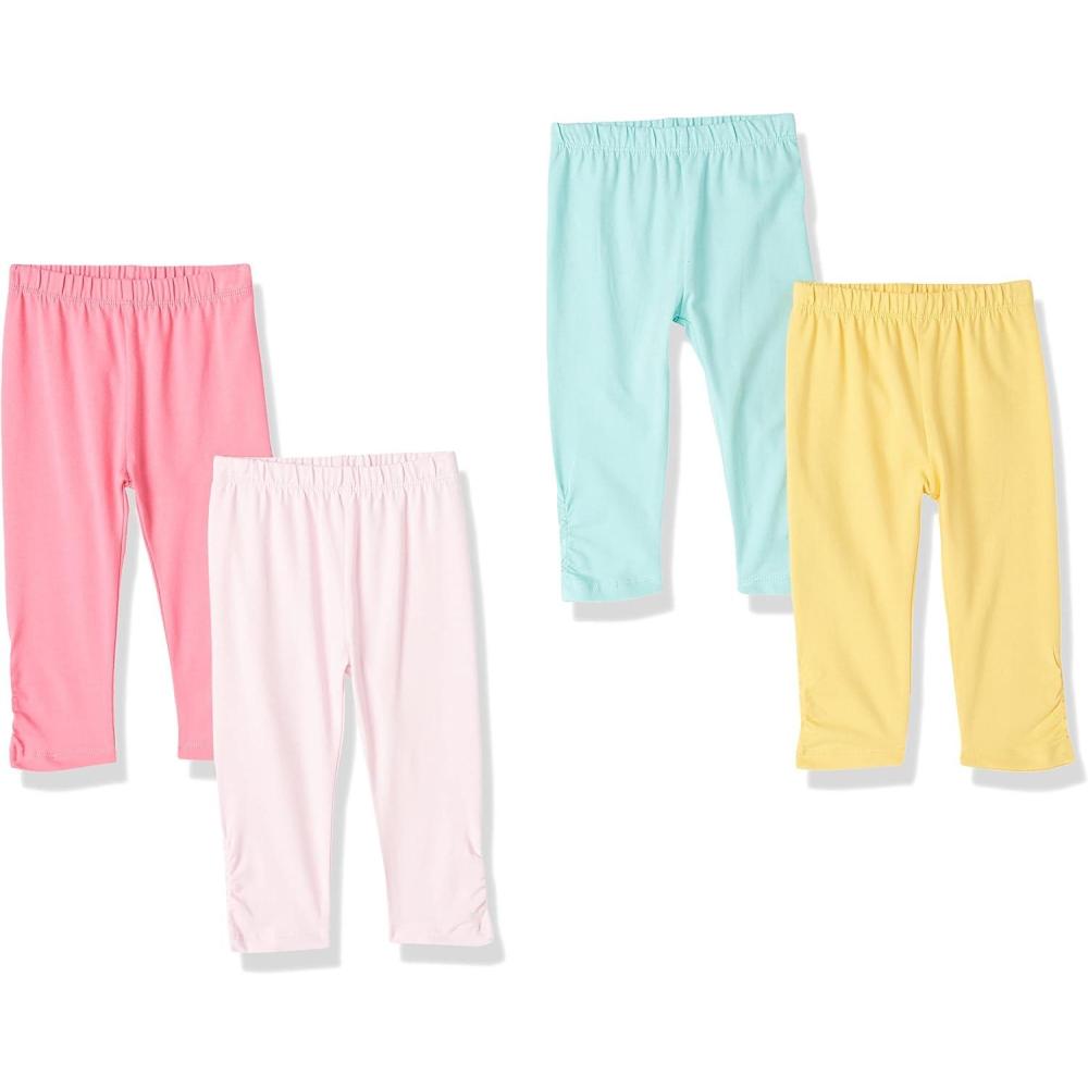 imageThe Childrens Place BabyGirls and Toddler Leggings 3PackBlackBlueGreyPink 3 Pack