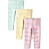 The Children’s Place Baby-Girls and Toddler Leggings 3-Pack(Printed Gingham 3-pack)