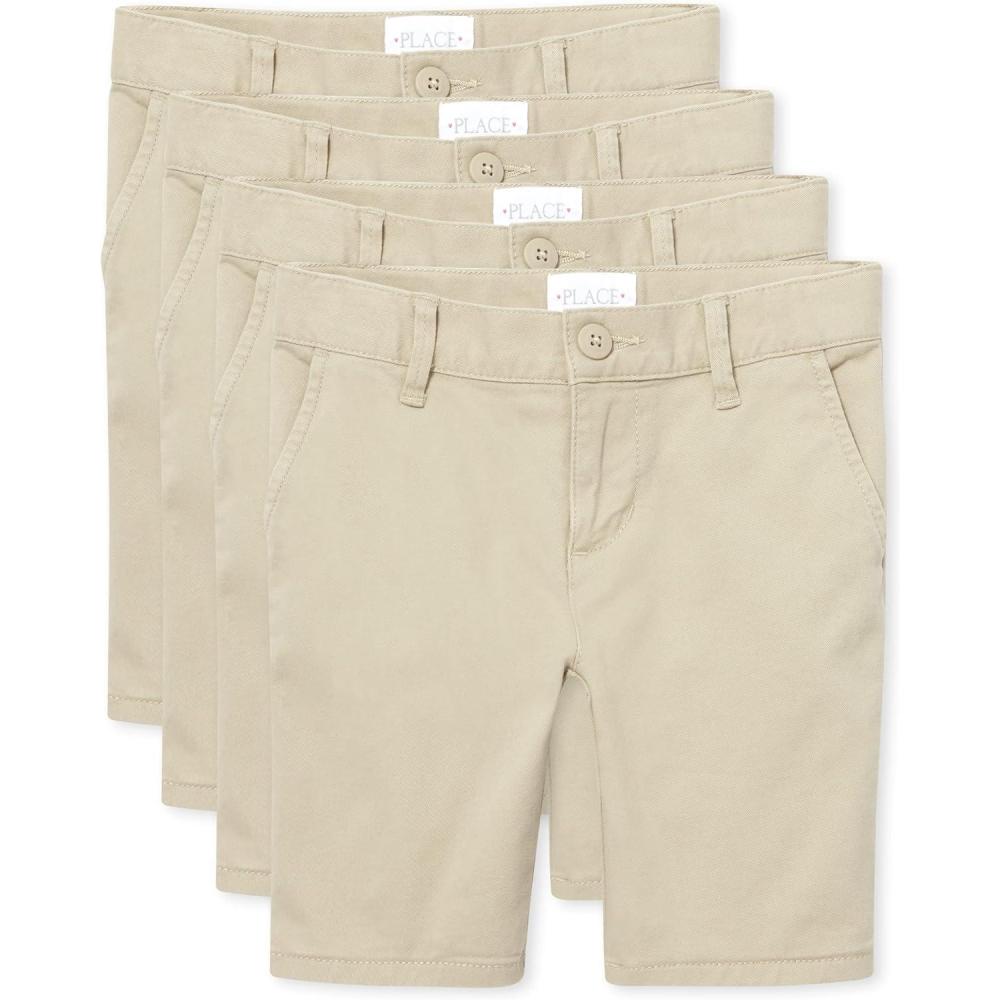imageThe ChildrenS Place Girls Chino ShortsSandy 4 Pack