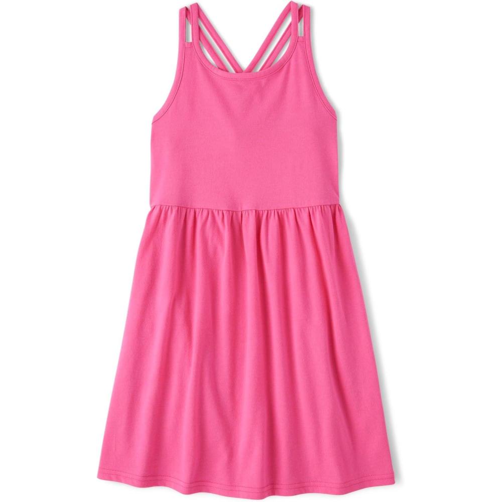 imageThe Childrens Place BabyGirls Sleeveless Strappy Back Summer DressesCasual DressFrench Rose