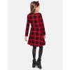 The Children’s Place Girls Printed Skater Dress, Long Sleeve(Red Plaid)