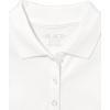 The Children’s Place Girls’ Short Sleeve Pique Polo, 2 Pack(White 2-pack)