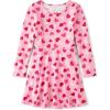 The Children’s Place Girls Printed Skater Dress, Long Sleeve(Lovely)