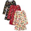 The Children’s Place Girls Printed Skater Dress, Long Sleeve(Spooky/Thankful/Trees)