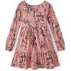 The Children’s Place Girls Printed Skater Dress, Long Sleeve(Tuscan Clay Floral)