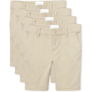 The Children’S Place Girls Chino Shorts(Sandy 4 Pack)