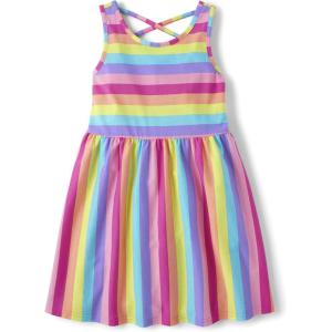 The Children’s Place Baby-Girls Sleeveless Strappy Back Summer DressesCasual Dress(Weekend Stripe)