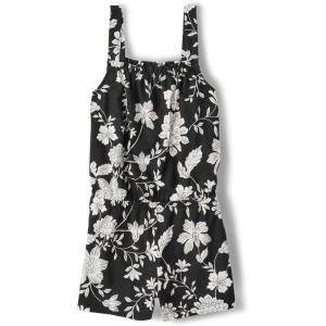 The Children’s Place Girls’ Sleeveless Summer Romper(Black Tropical)