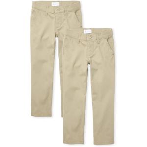 The Children’s Place Stretch Bootcut Chino Pants,multipacks(Sandy 2-pack)