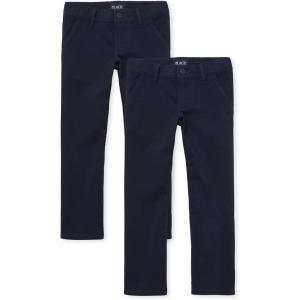 The Children’s Place Stretch Bootcut Chino Pants,multipacks(Tidal 2-pack)