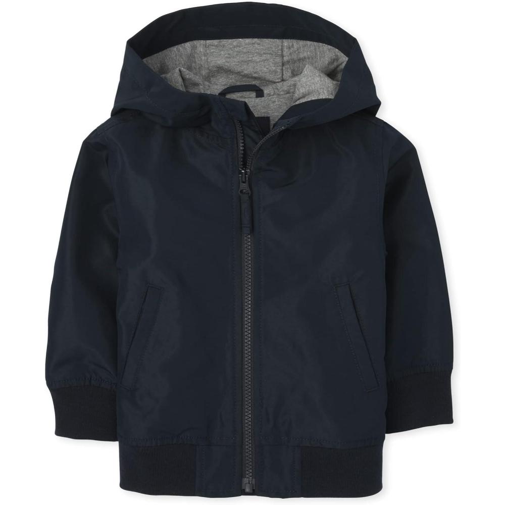 imageThe Childrens Place Baby And Toddler Boys Windbreaker JacketNew Navy