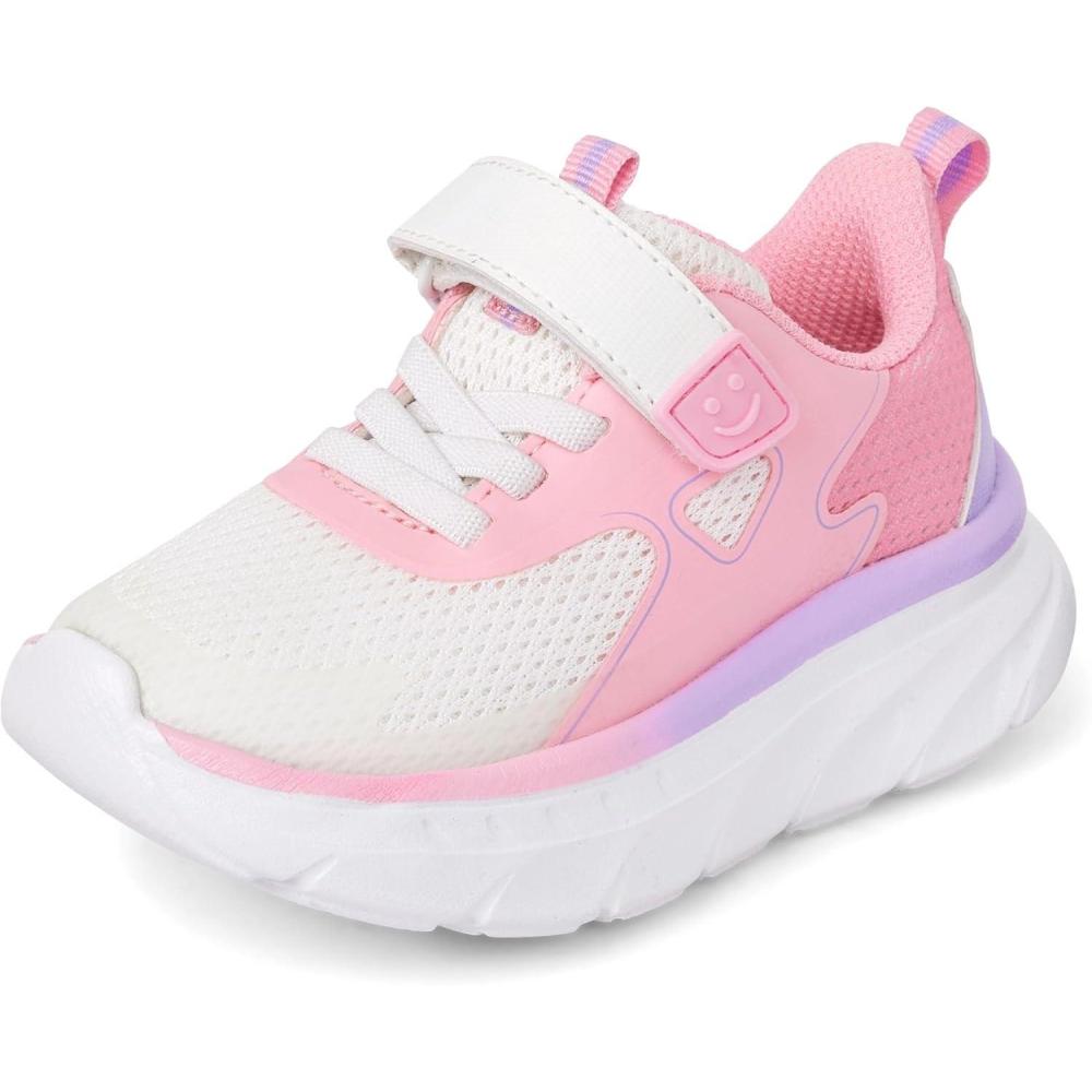 imageThe Childrens Place BabyGirls Baby Girls and Toddler Everyday Casual SneakersPink Multi Running