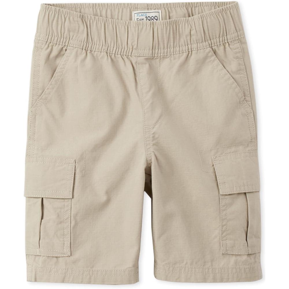 imageThe Childrens Place Boys Essential Cargo ShortsSandwash Single