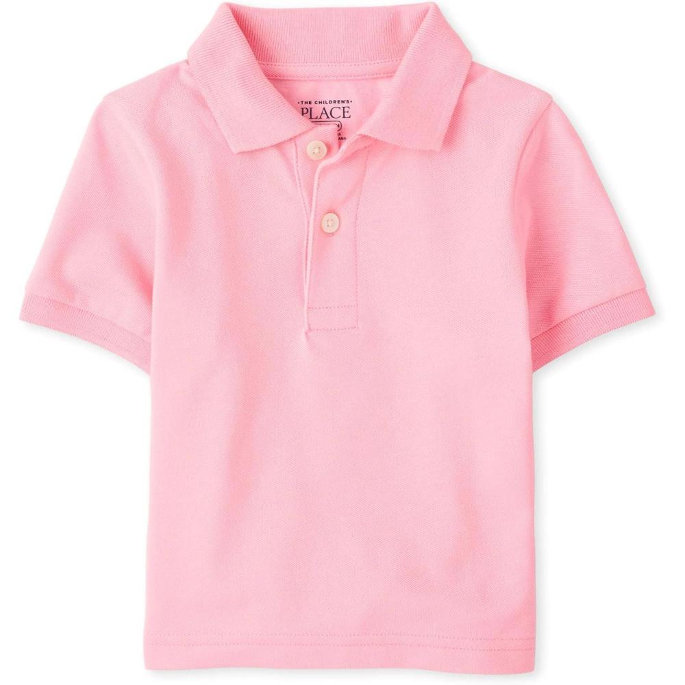 imageThe Childrens Place Boys Uniform Performance PoloRose Pottery