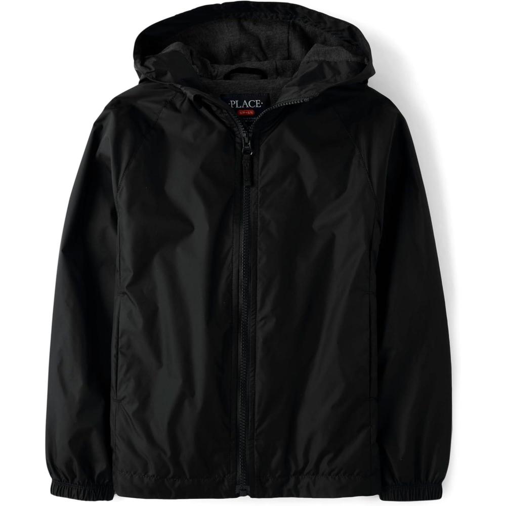 imageThe Childrens Place Boys Uniform Windbreaker JacketOnyx