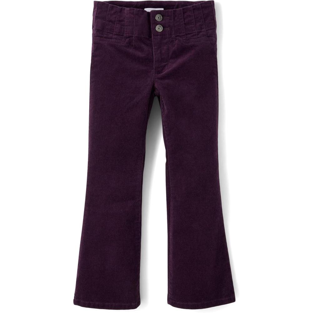 imageThe Childrens Place Girls Corduroy PantsMidnight Plum Flare