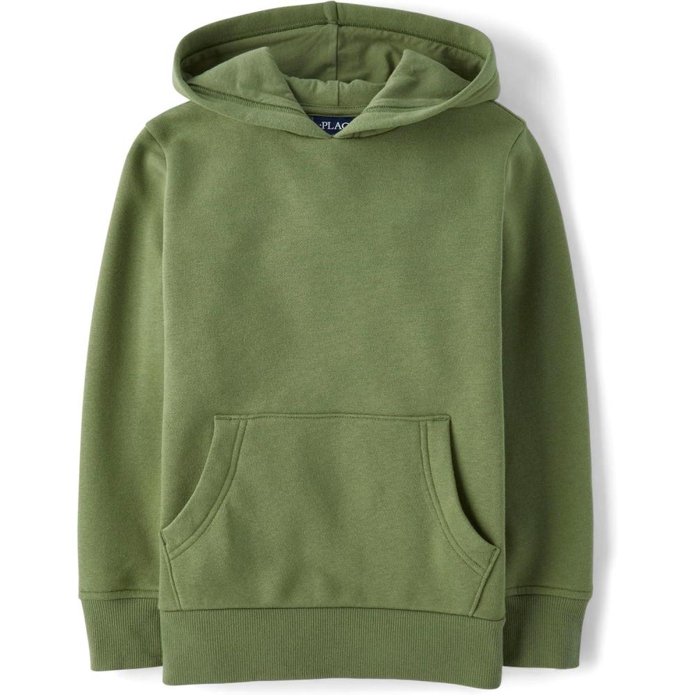 imageThe Childrens Place boys Active Long Sleeve Hooded SweatshirtTruly Olve