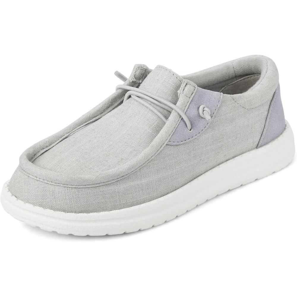 imageThe Childrens PlaceBoys Casual Slip On ShoesGrey CanvasBig Kid4