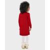The Children’s Place Baby and Toddler Girls’ Long Sleeve Sweater Dress(Red Reindeer)