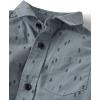 The Children’s Place Baby-Boys and Toddler Long Sleeve Cotton Poplin Button Down Shirt(Thunderstorm)