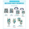 The Children’s Place Baby-Boys and Toddler Short Sleeve Rashguard and Bottoms(Aqua Aloha Set)