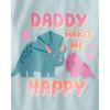 The Children’s Place Baby-Girls and Toddler Unicorns,Butterflies,Trends Short Sleeve Graphic T-Shirts,3 Pack(Dino/Family/Daddy)