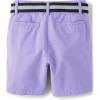 The Children’s Place Boys’ Belted Chino Shorts(Petal Purple)