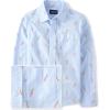The Children’s Place Boys Long Sleeve Poplin Button Down ShirtButton Down Shirt(Blue Carrot Print)