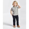 The Children’s Place Boys’ Uniform Performance Polo(Smoke)