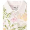 The Children’s Place Boys’ Uniform Short Sleeve Pique Polo(Hawaiian White)