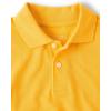 The Children’s Place Boys’ Uniform Short Sleeve Pique Polo(Yellow Single)