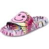 The Children’s Place Girls Everday Slip on Slide Sandals(Pink Smiley Faces)