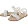 The Children’s Place Girls Flat Sandals with Adjustable Ankle Strap(Pastel Multicolor Braid)