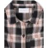 The Children’s Place Girls Long Sleeve Plaid Twill Tie Front Button Down Shirt(Black/Pink Plaid)
