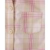 The Children’s Place Girls Long Sleeve Plaid Twill Tie Front Button Down Shirt(Latte Plaid)