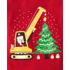 The Children’s Place Unisex-Baby and Toddler All Holidays,Birthdays Long Sleeve Graphic T-Shirts,2 Pack(Santa Construction/Holiday Train)