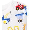 The Children’s Place baby-boys And Newborn Short Sleeve Romper(Construction Trucks 2-pack)