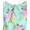 The Children’s Place baby-girls And Toddler Everyday Summer Rompers(Green Floral/Pink)