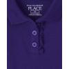 The Children’s Place baby-girls And Toddler Long Sleeve Ruffle Pique Polo(Regal Violet Single)